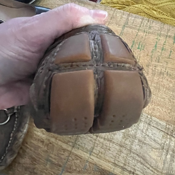 WORN MAYBE TWICE…CROCODILE LIGHT BROWN STEVEN LOAFERS…OLD STEVE MADDEN (VINTAGE) - Picture 8 of 11